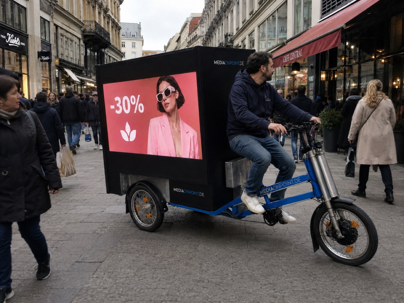 E-Bike mit Fashion-Rabatt in der Innenstadt
